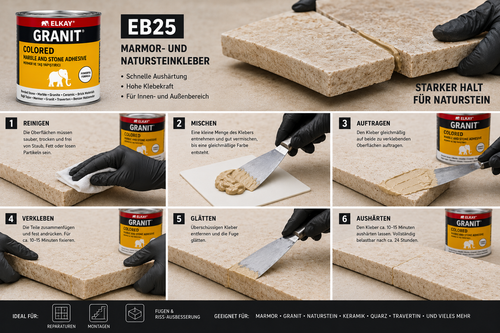 EB25 Natursteinkleber Beige – 250 g