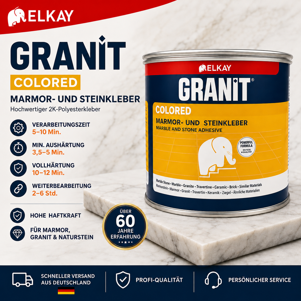 EB25 – Natursteinkleber Beige – 250 g